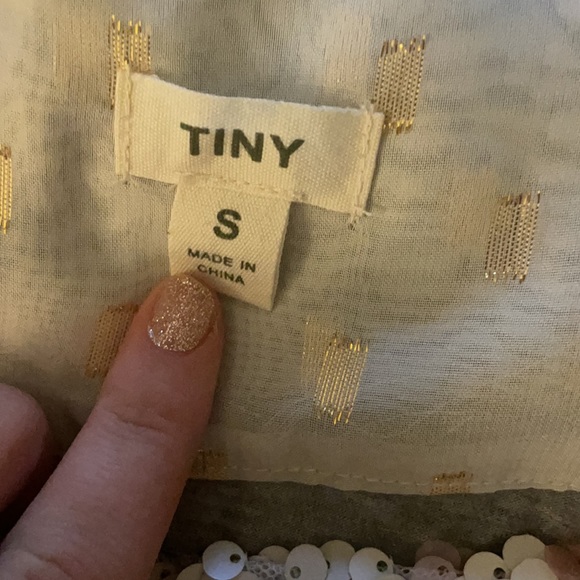 NWOT Anthropologie TINY Sequined Velvet Tank Top - Picture 6 of 8